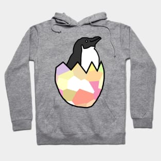 Little Penguin Hatching from Easter Egg Hoodie